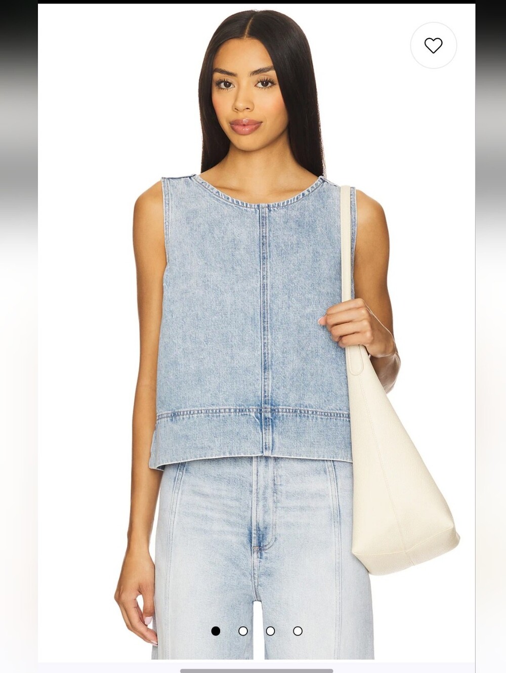 PRISTINE Pistola Light Blue Denim Swing Top Size XS Rue Pop Over Swing Shirt